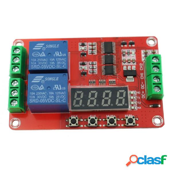 5V 12V 24V Modulo relè multifunzione a 2