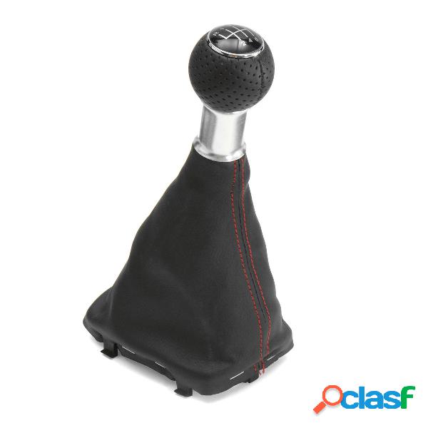 6 Manopola Shift Gear Shift Gear Gaitor Boot Red Line per
