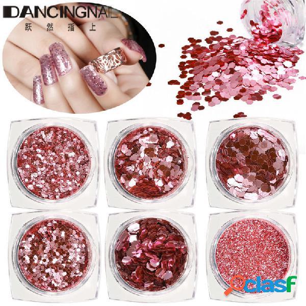 6 bottiglie di Rosa Superfine Brillare Set paillettes