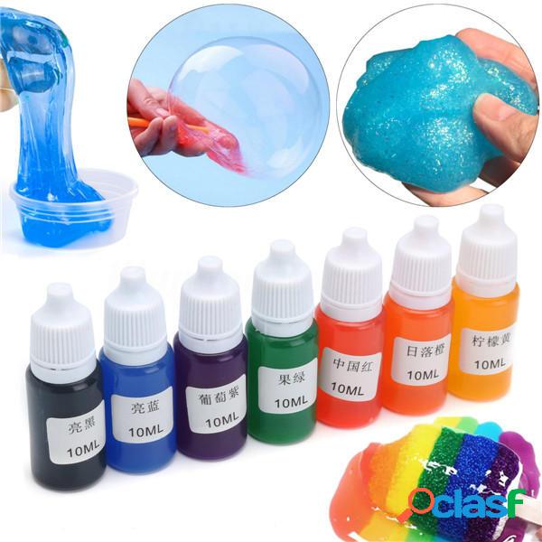 7 colori Pigment DIY fanghi di neve Styrofoam Slime Kit
