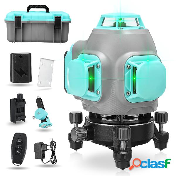 8/12/16 Linee 3D/4D Luce Verde Laser Livello Rotazione 360°