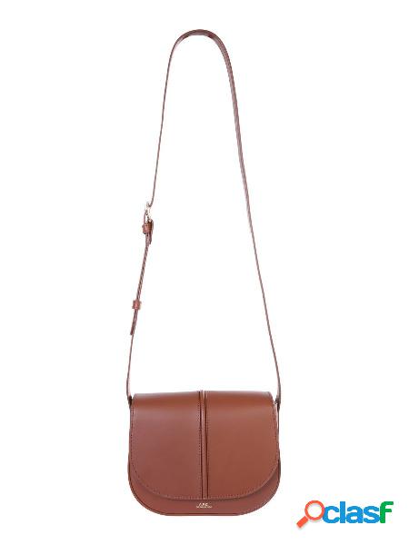 A.P.C. BORSA A SPALLA DONNA PXAWVF61179CAD PELLE MARRONE