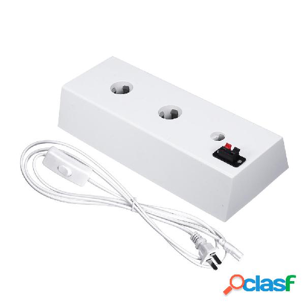 AC100-220V 4A US Adattatore lampadina a spina Display Luce