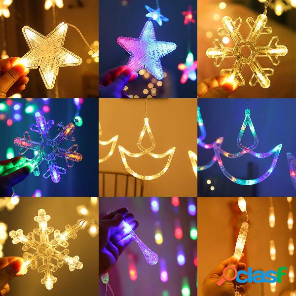 AC220V 2.5M bianco caldo Colorful LED String Fairy Curtain