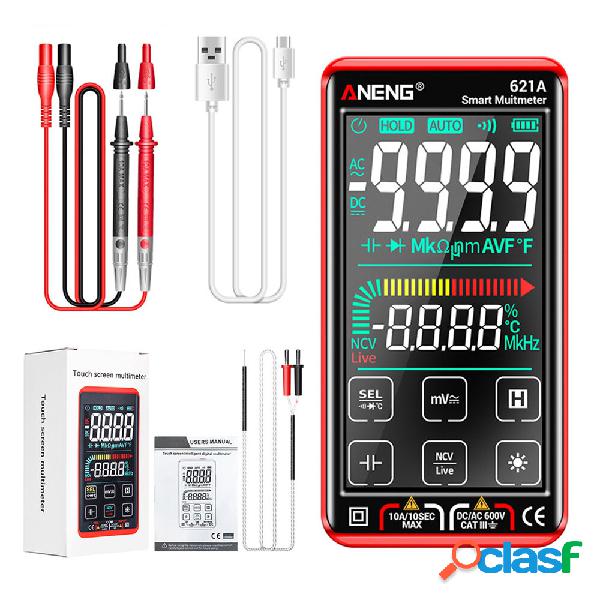 ANENG 621A 9999 Conta Intervallo Automatico Touch Smart