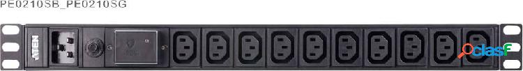 ATEN PE0210SG 19 pollici Multipresa per armadio rack Nero