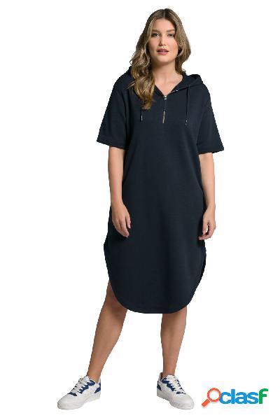Abito di felpa dal taglio oversize con scritte stampate,