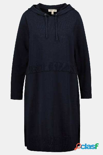 Abito di maglia in cotone biologico con effetto a più