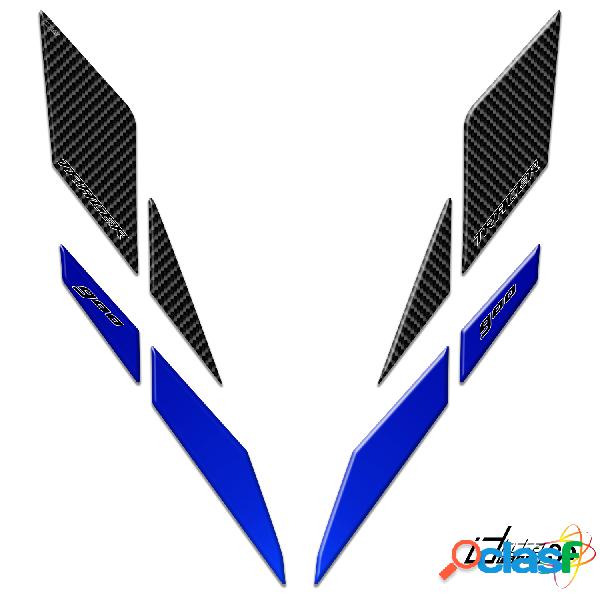 Adesivi 3d faro blu carbon for
