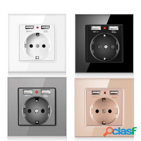 Alimentazione USB 16A 250V presa di corrente Parete presa di