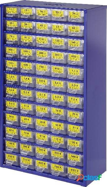 Assortimento di resistenze a film metallico assiale 0.25 W 1