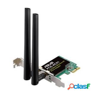Asus PCE-AC51 Scheda Wi-Fi AC750 Dual Band 2.4/5GHz 433Mbps