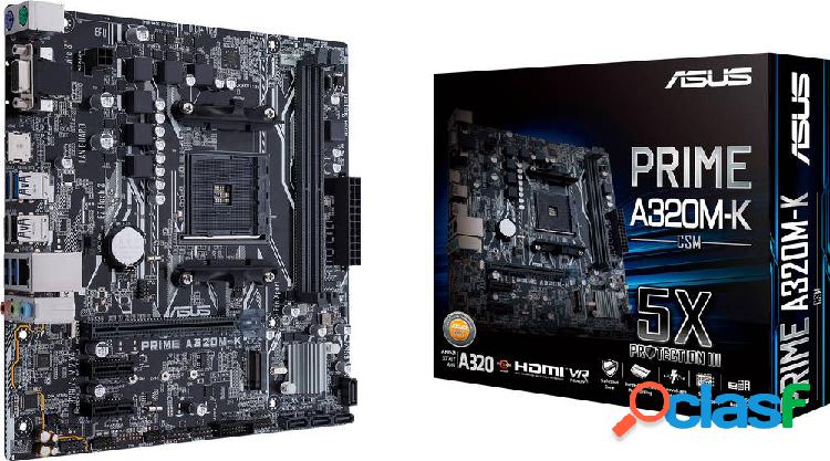 Asus PRIME A320M-K/CSM Mainboard Attacco AMD AM4 Fattore di