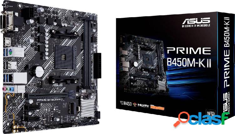 Asus PRIME B450M-K II Mainboard Attacco AMD AM4 Fattore di