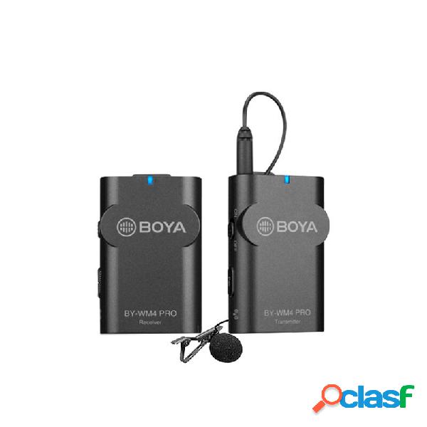 BOYA BY-WM4 PRO K1 Microfono wireless Lavalier 2.4G Sistema