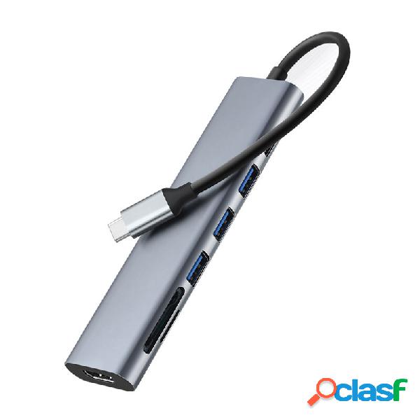Bakeey 7 in 1 USB Type-C Hub Docking Station Adapter con