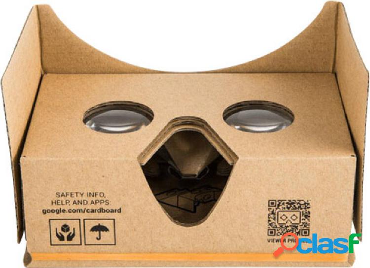 Basetech Headmount Google 3D VR Marrone Visore per realtà