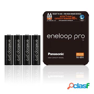 Batterie Ricaricabili AA Panasonic Eneloop Pro BK-3HCDE/4LE