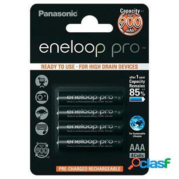 Batterie ricaricabili AAA Panasonic Eneloop Pro - 900mAh