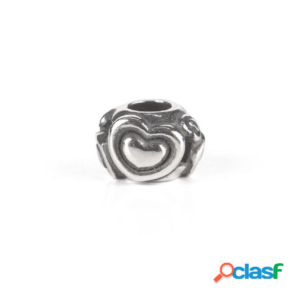 Beads Trollbeads in Argento - Cuore nel Cuore - TAGBE-20230