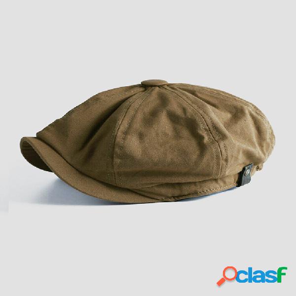 Berretto da pittore vintage da uomo Cappellino ottagonale da