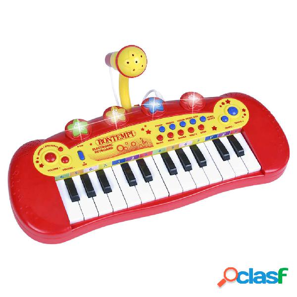 Bontempi Tastiera Elettronica Giocattolo con Microfono 24