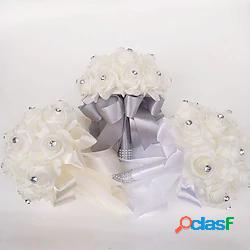 Bouquet sposa Bouquet Matrimonio Poliestere / Schiuma 25 cm