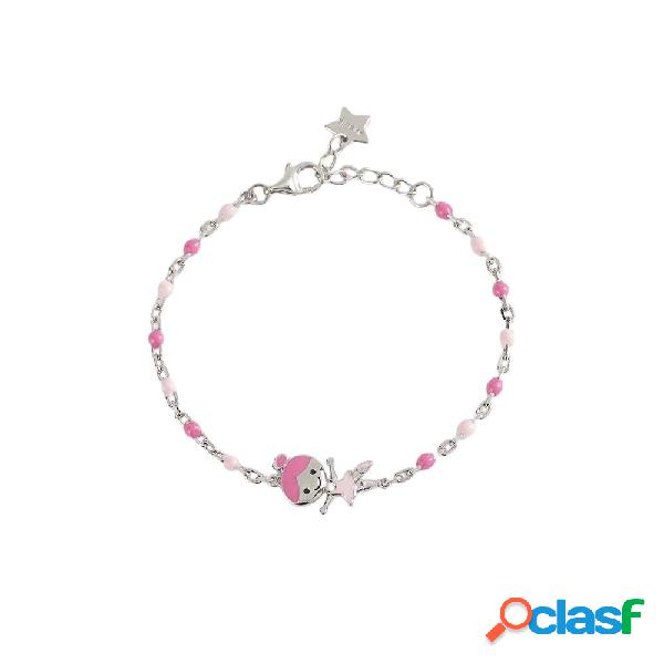 Bracciale Bimba Mabina in Argento e Smalto | Ballerina -