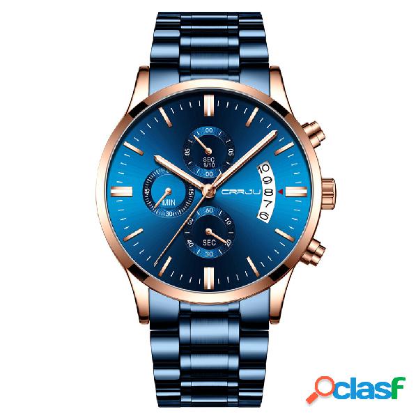 CRRJU 2273 Orologio al quarzo da uomo con cronografo con