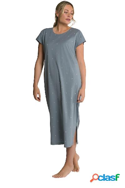 Camicia da notte in cotone biologico a puntini, Donna,