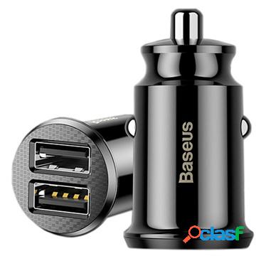 Caricabatteria da Auto Dual USB Baseus Grain Mini Smart -
