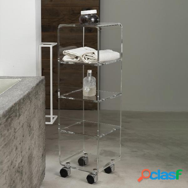 Carrello multiuso, bagno, cucina, ufficio con ruote 3 piani
