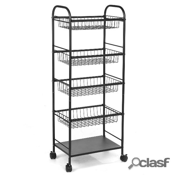 Carrello portaoggetti mobile a 5 livelli Multistrato Cucina