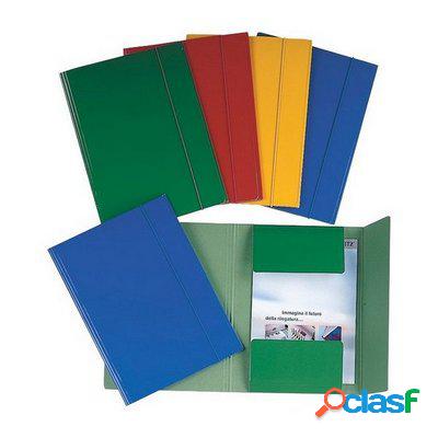 Cartelle Esselte gialle 3 lembi plastificate 25×35 cm conf.