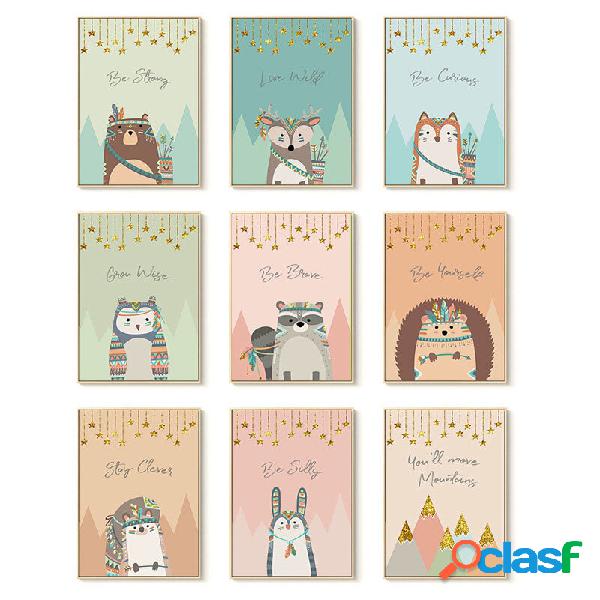 Cartoon Canvas Painting HD Wall Hanging Picture Decorazione