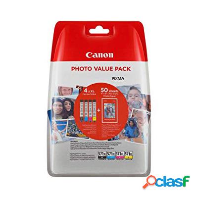 Cartuccia Canon 0332C005 Multipack CLI-571XL (Conf. da 2