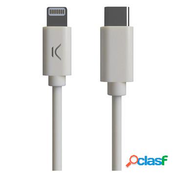 Cavo USB-C / Lightning Ksix MFi&Power Delivery - 2.4A, 1m -