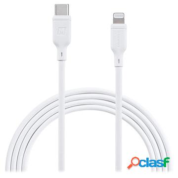 Cavo USB-C / Lightning Momax Zero DL38 MFi - 2m - Bianco