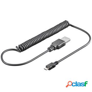 Cavo a Spirale Goobay Micro USB - 1 m