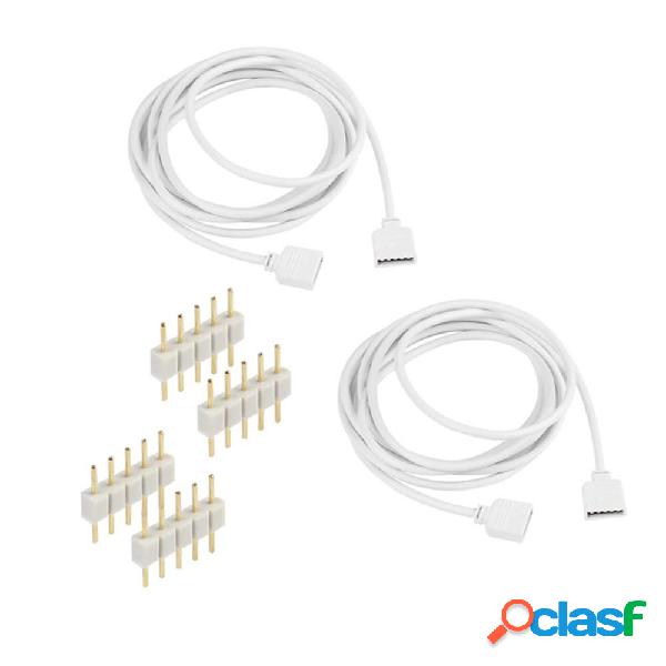 Cavo di prolunga 2M 5 pin RGBW + 4 pin connettori ago per