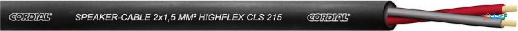 Cavo per altoparlanti 2 x 1.50 mm² Nero Cordial CLS 215