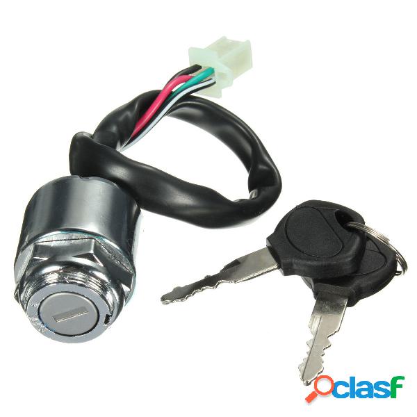Chiavetta di accensione barile 2 chiavi connettore a 4 pin