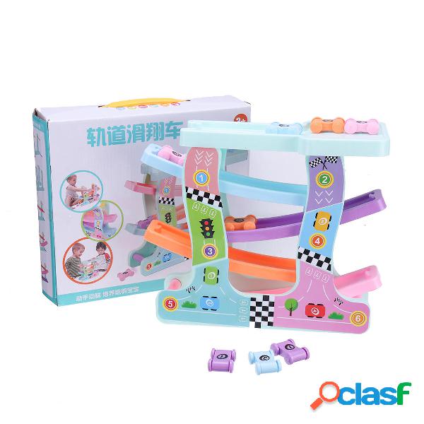 Click Clack Ippodromo di legno per bambini Cursore per auto
