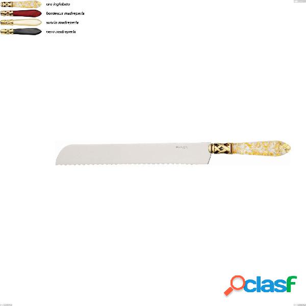 Coltello pane Aladdin ghiera oro bugatti, acciaio 18.10