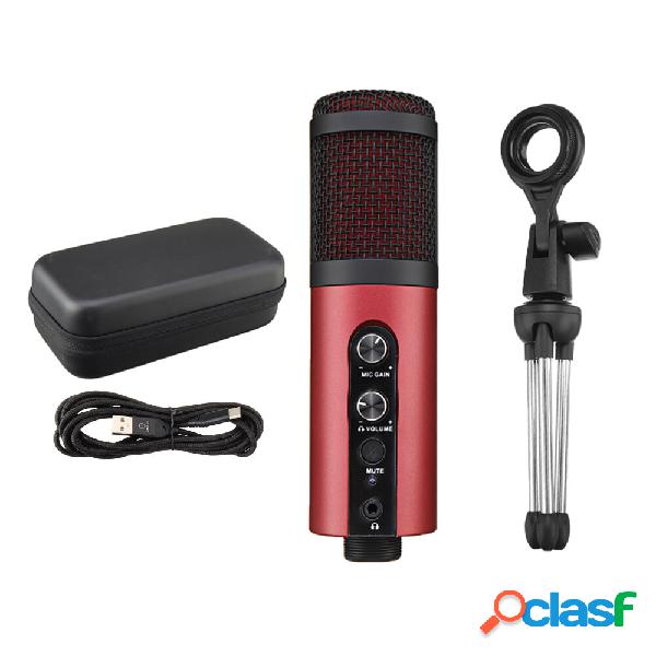Condensatore USB Microfono con funzione monitor, funzione