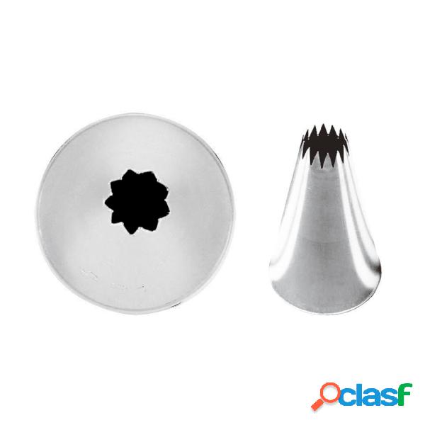 Confezione 6 Pz Bocchette Foro A Stella Francese Mm 10 Inox,