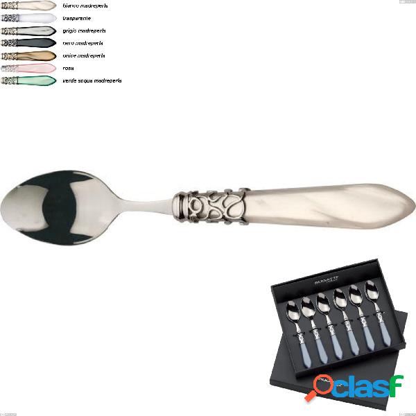 Confezione 6 pezzi moka Melodia ghiera cromata bugatti,