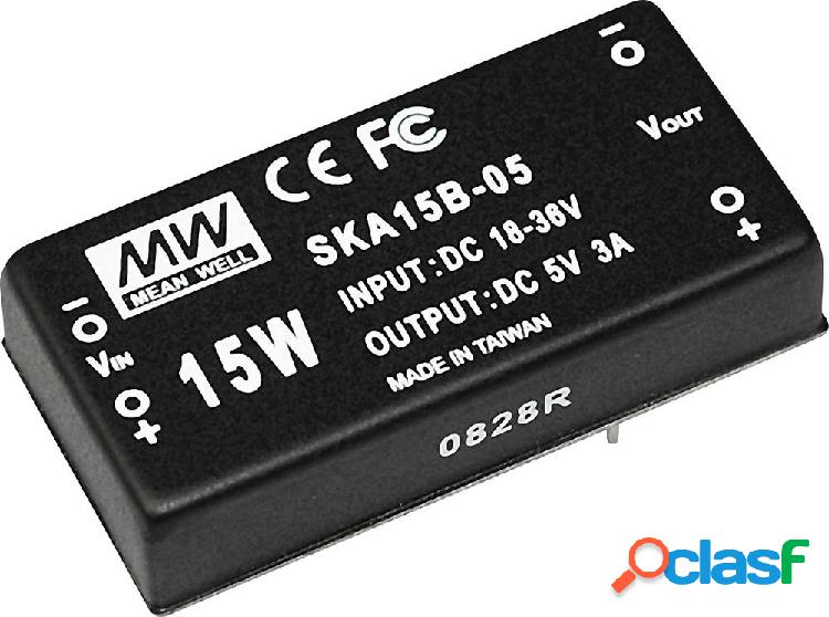 Convertitore DC/ DC Mean Well SKA15C-12 1250 mA