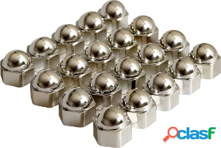 Copribulloni Adatto per 17 mm Cromo Plastica HP Autozubehör