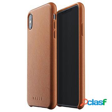 Cover in Pelle Mujjo per iPhone XS Max - Marrone